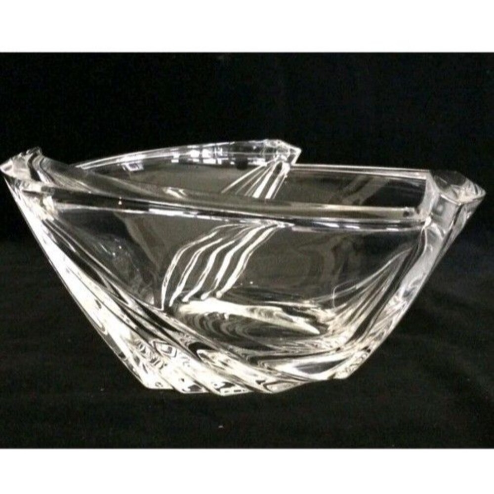ROSENTHAL – EXALTATION – 24% CRYSTAL SERVING BOWL ART DECO STYLE GERMANY - Picture 4 of 6